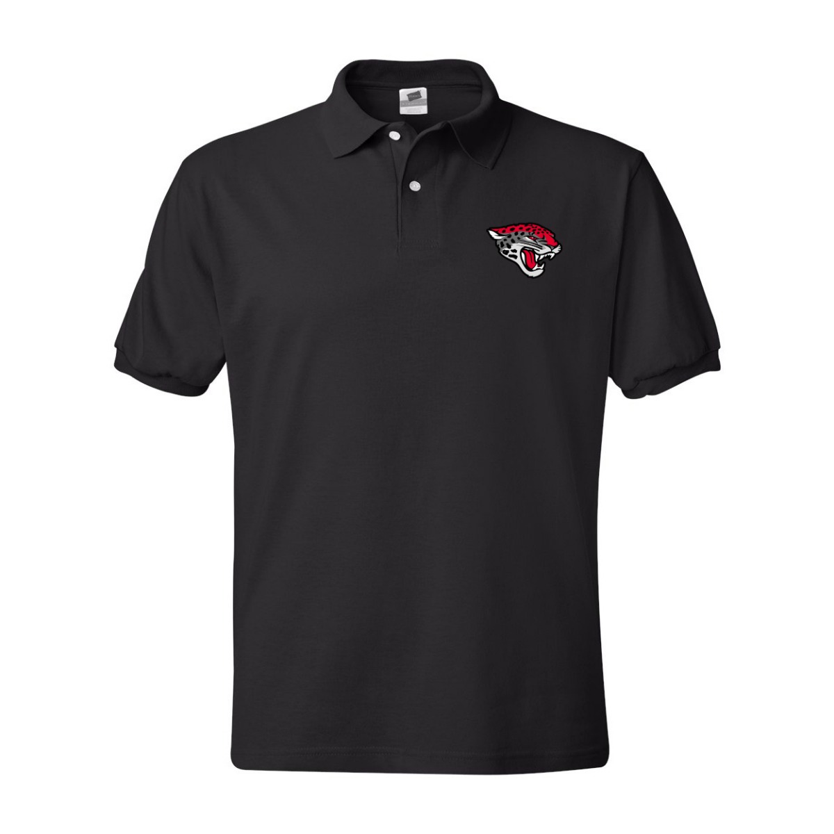 Men's Jersey Polo Embroidered Jaguar (Available in 3 colors)